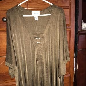 Plus size Stretchy work blouse